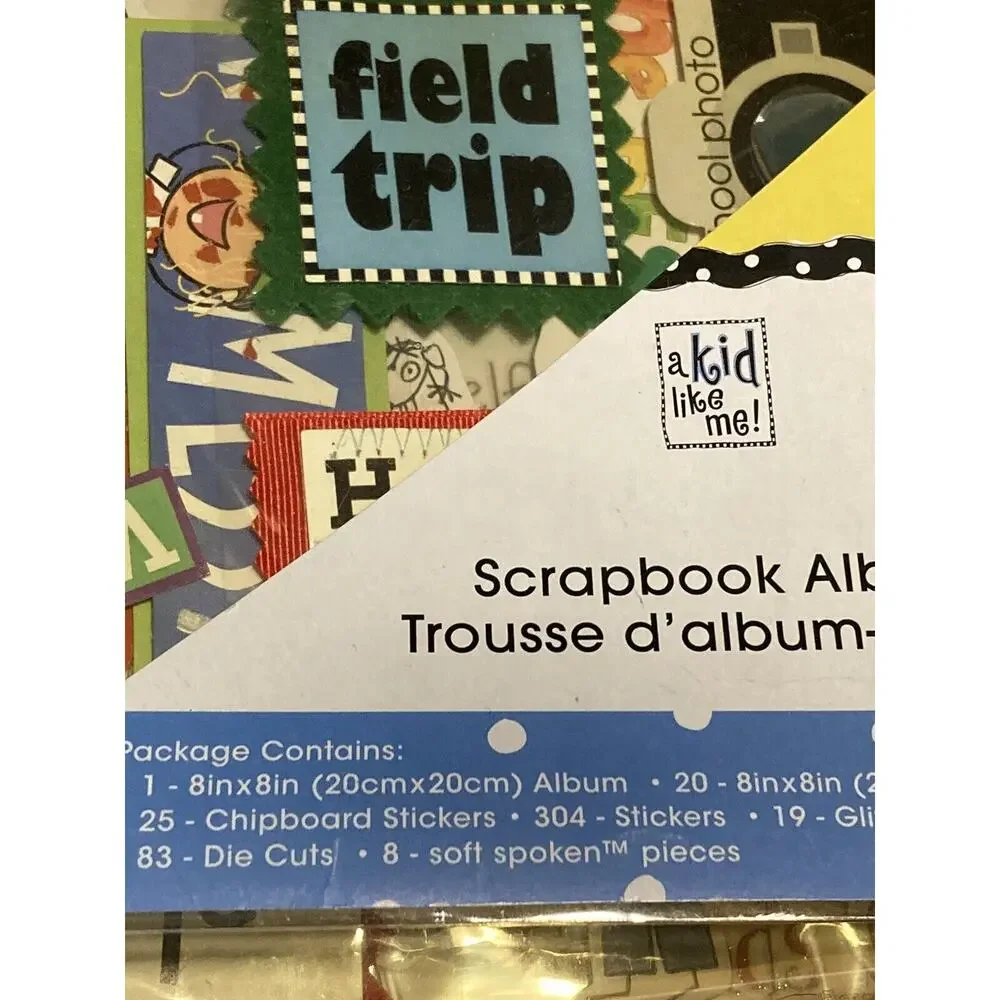 Me & My Big Ideas School Days 8x8 Scrapbook Photo Album Kit ~ 480 Pieces‎